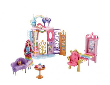 Дом Barbie Переносной радужный дворец